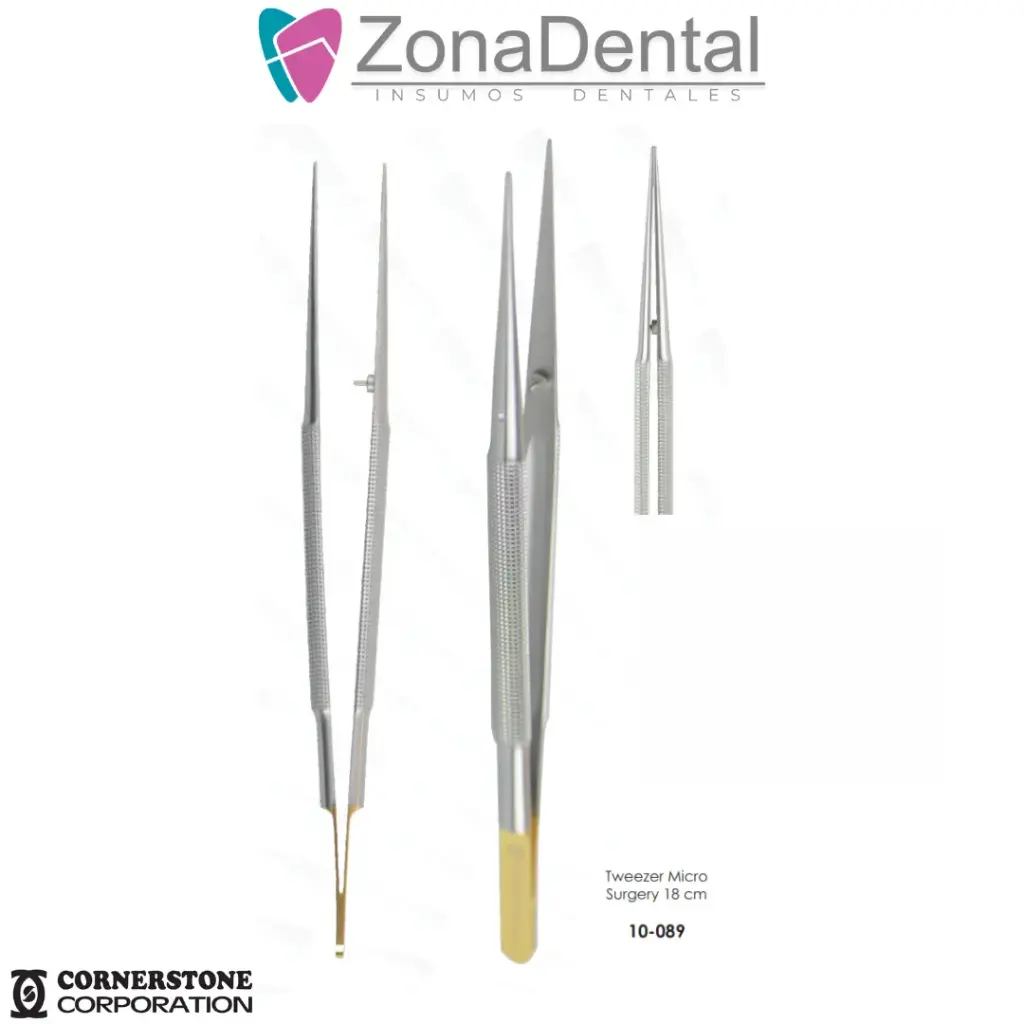 PINZA PARA MICROCIRUGIA TWEEZER 18cm  CORNERSTONE