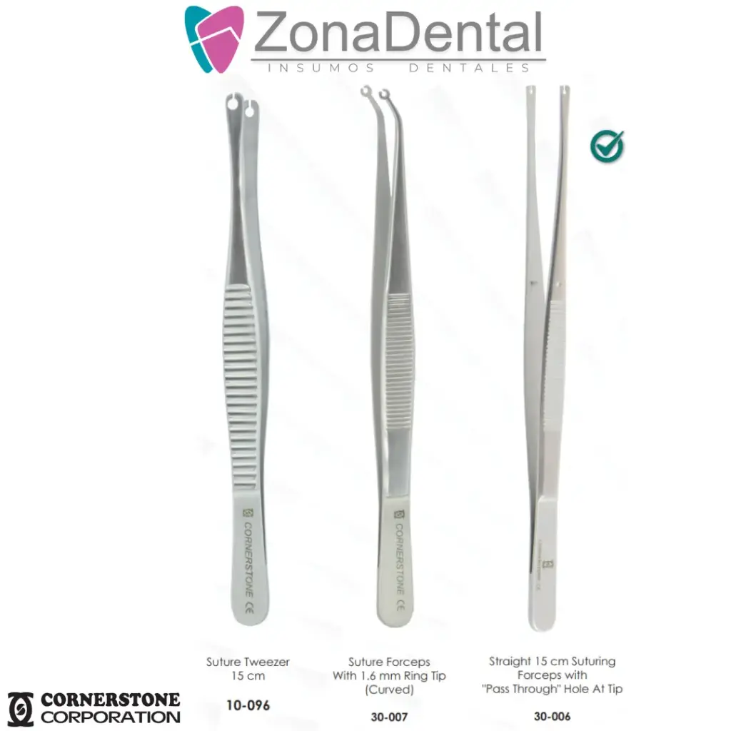 PINZAS PARA SUTURA CORNERSTONE (10-096: 15cm)