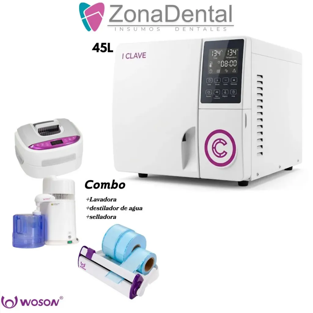 AUTOCLAVE CLASE B 45LTS + COMBO WOSON