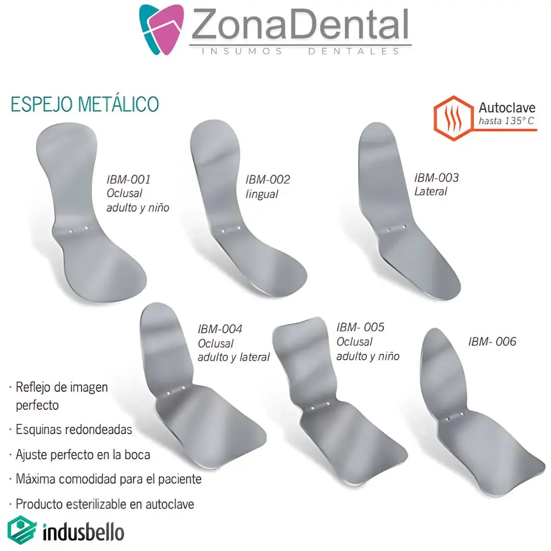 ESPEJO METALICO OCLUSAL INDUSBELLO (IBM-001 Oclusal)