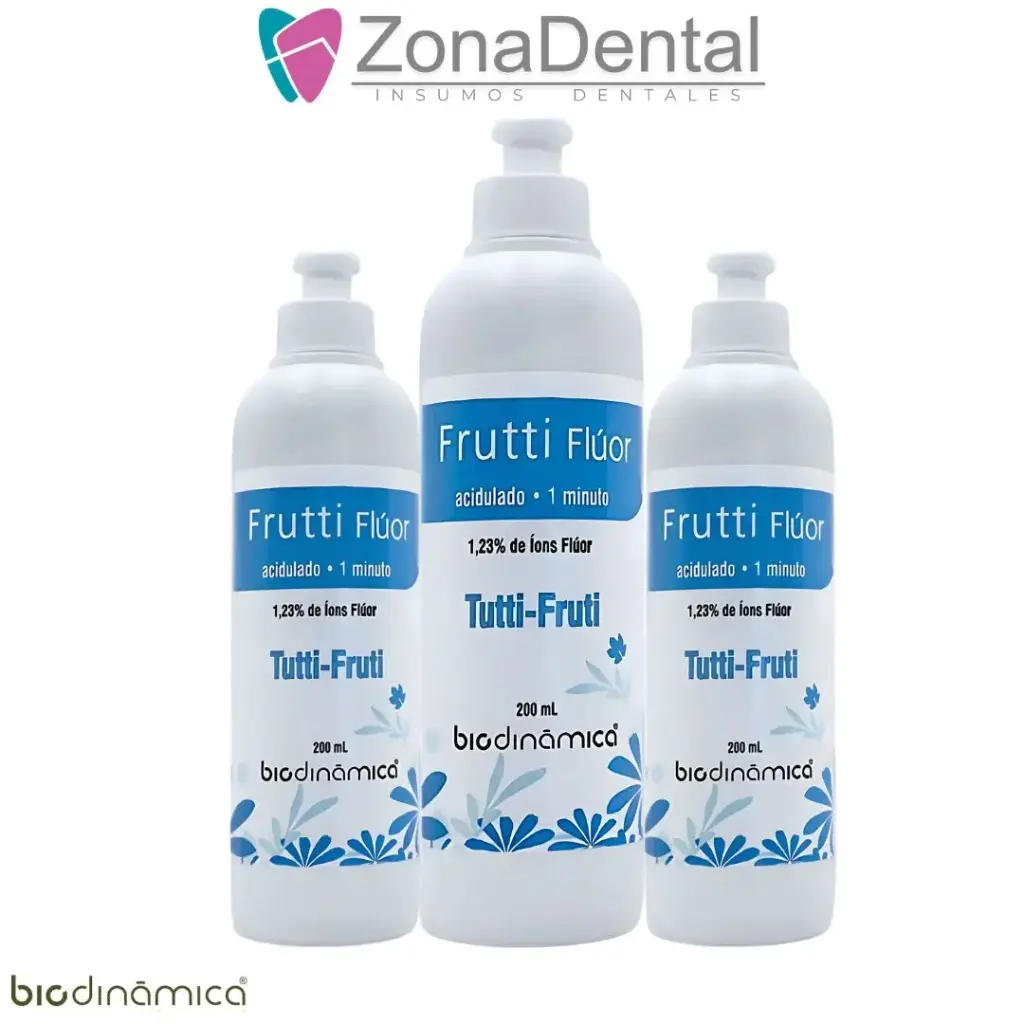FRUTTI FLUOR GEL ACIDULADO TUTTI FRUTI 200ml. BIODINÁMICA