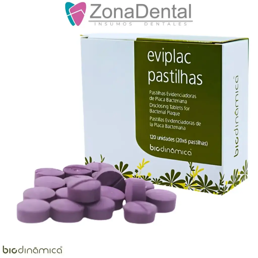 REVELADOR DE PLACA BACTERIANA PASTILLA REVELADORA 120 un BIODINAMICA