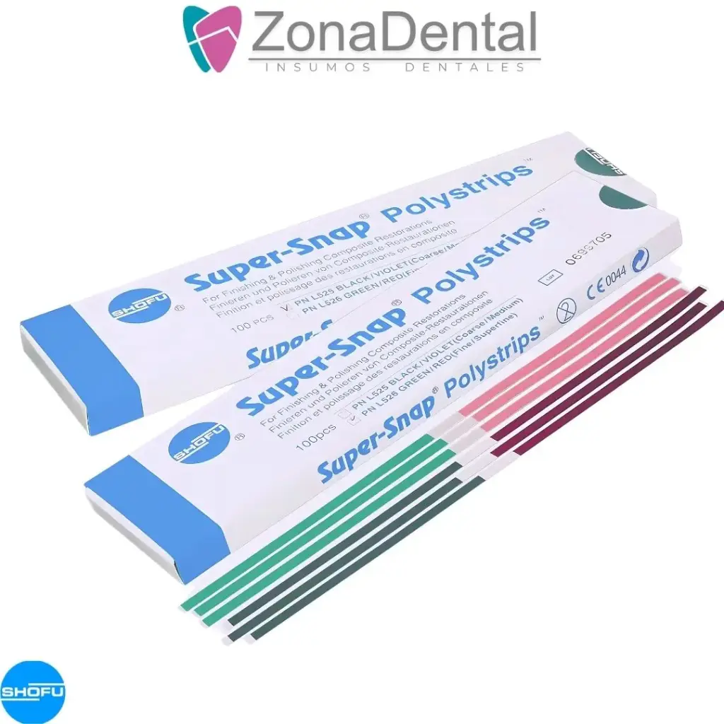 SUPER SNAP POLYSTRIPS TIRAS PARA PULIR 100un SHOFU
