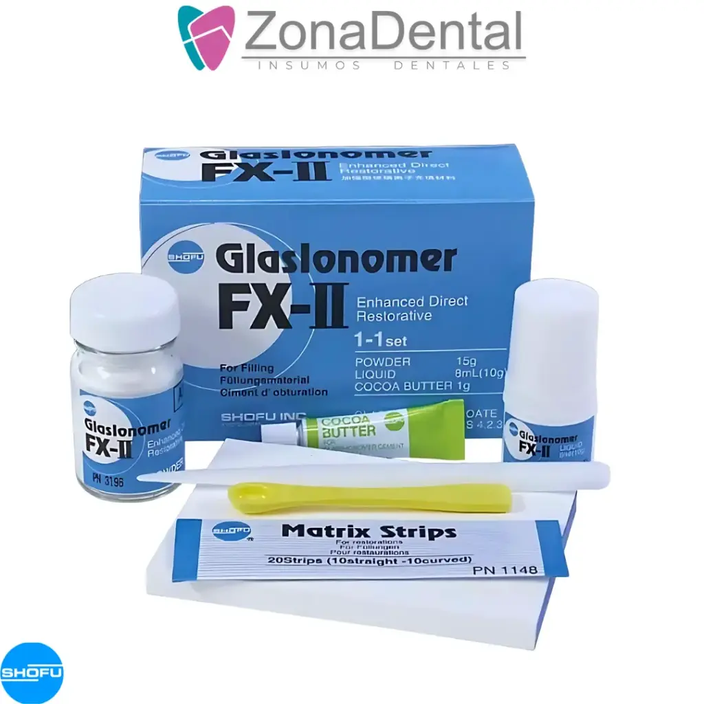 GLASIONOMER FX-II IONOMERO DE VIDRIO 15g pol / 8ml liq  SHOFU