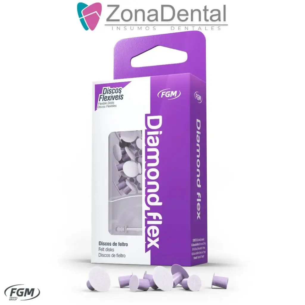 DIAMOND FLEX KIT DISCOS DE FIELTRO 24un + mandril FGM