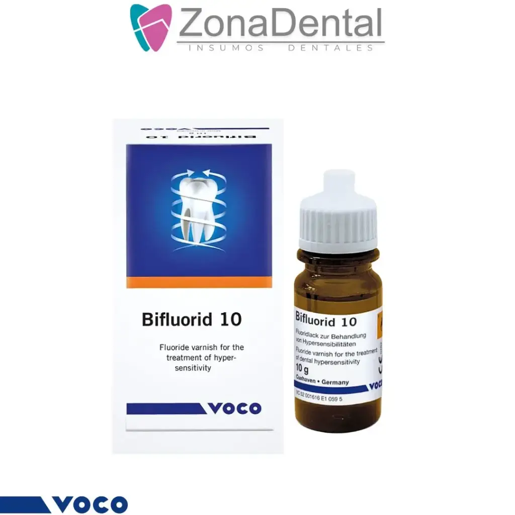 BIFLUORID 10 DESENSIBILIZANTE 5% FLOUR Y CALCIO 4ml + 10 ml SOLVENTE VOCO