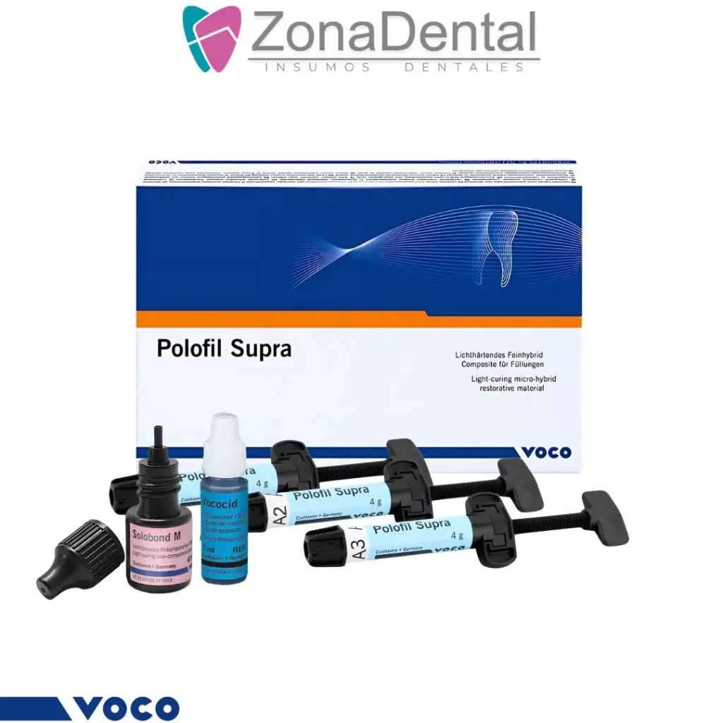 POLOFIL SUPRA KIT  x3 jer A2, A3, A3.5 +
adh. 4ml,acido grabador + accesorios VOCO