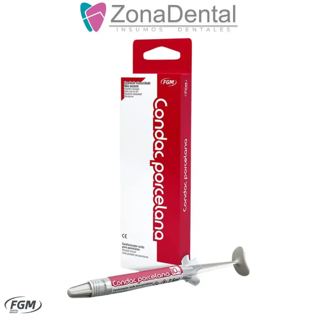 CONDAC PORCELANA ACIDO FLUORHIDRICO 2.5 ml FGM (10%)