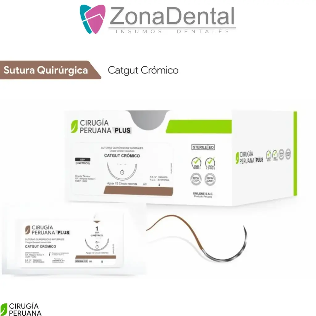 CATGUT CROMATICO CIRUGIA 24un PERUANA