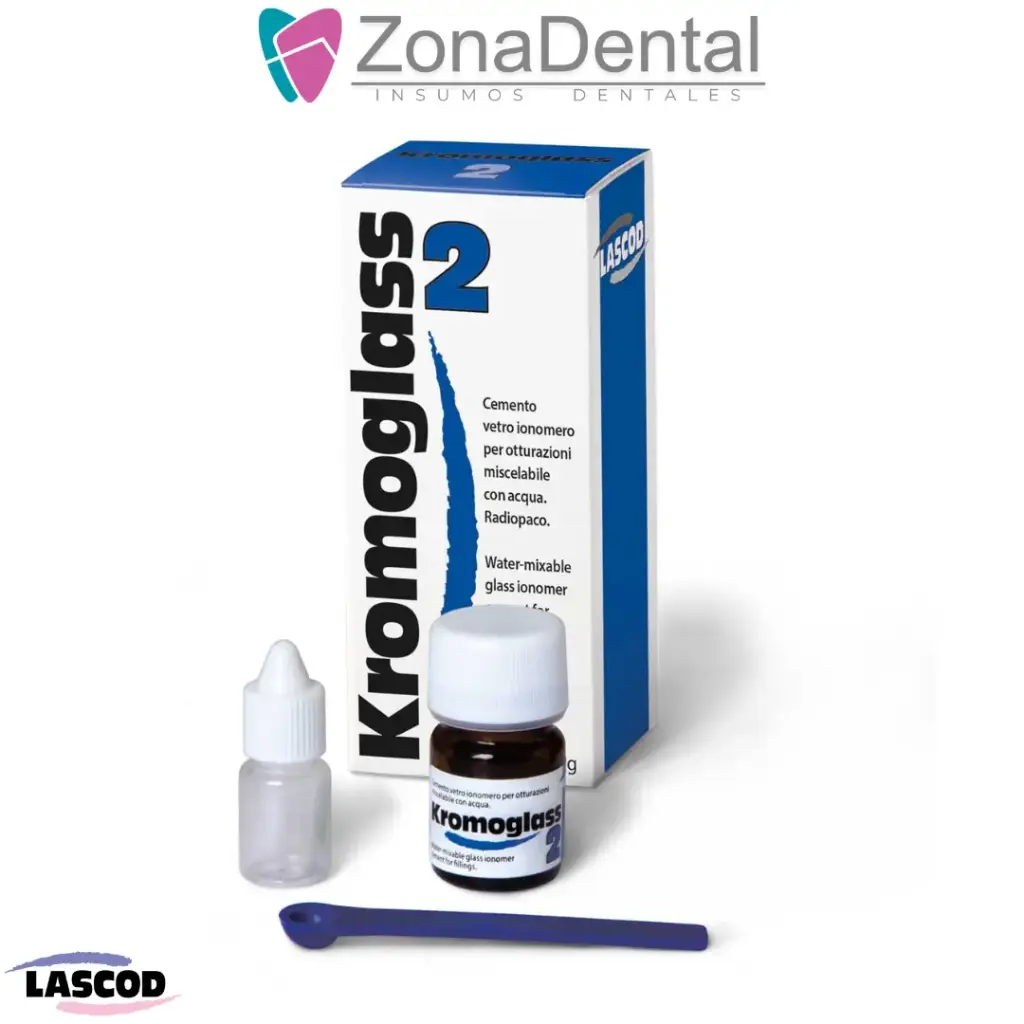 KROMOGLASS 2 IONOMERO PARA OBTURACIONES 10G LASCOD