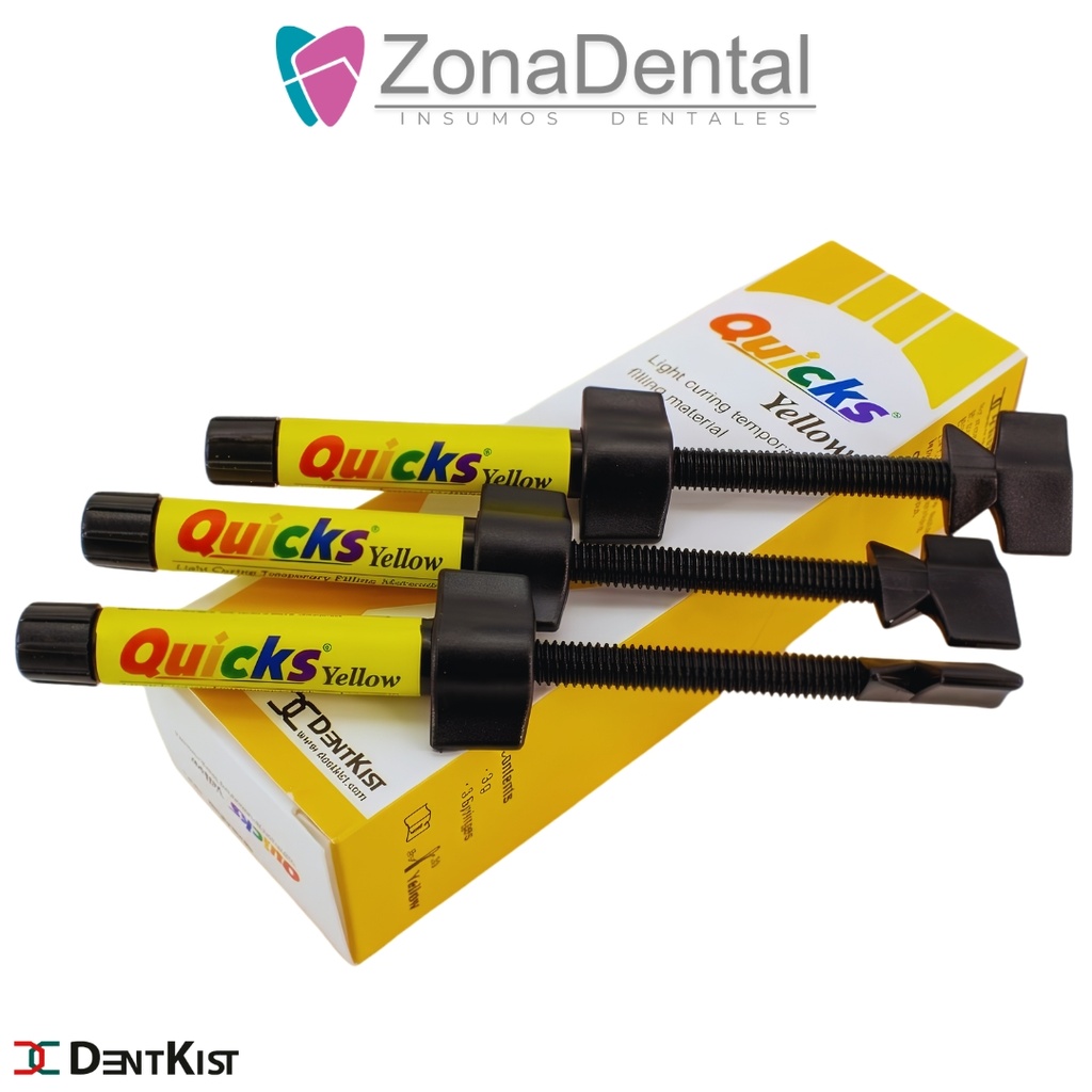 QUICK RESINA PROVISIONAL YELLOW  3 JER X 3G C/U DENTKIST