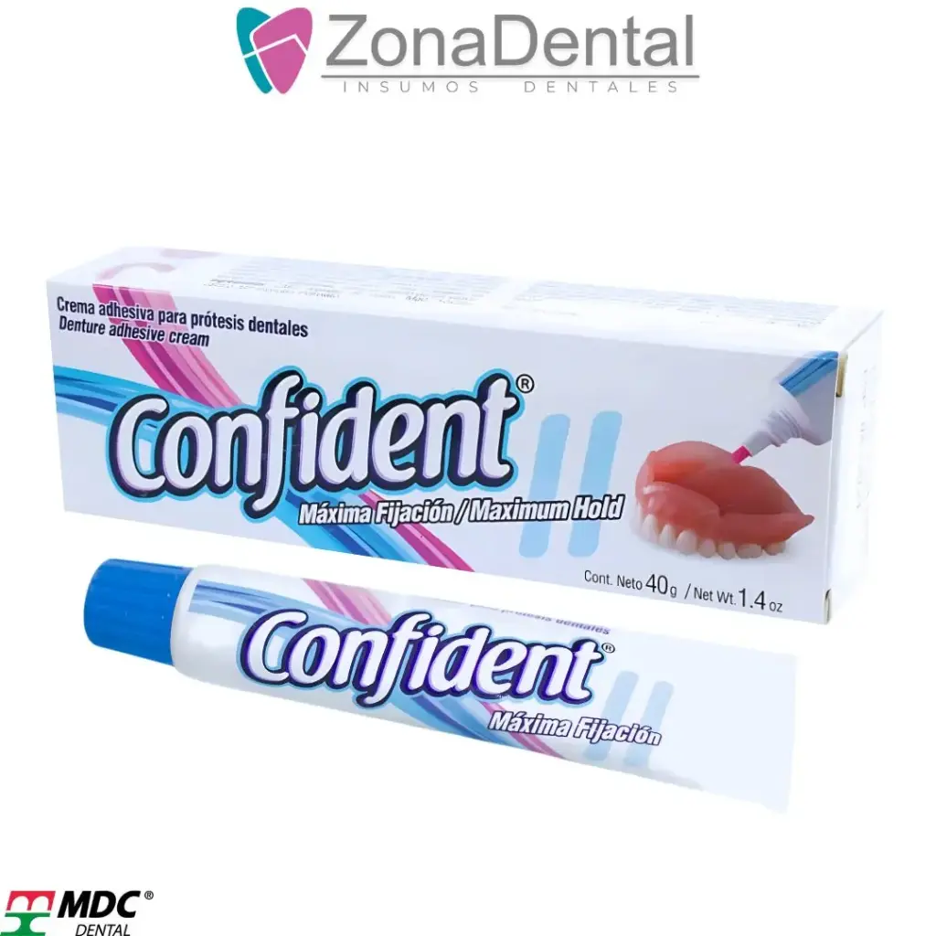 CONFIDENT CREMA PARA PEGAR PROTESIS DENTAL 75g MDC