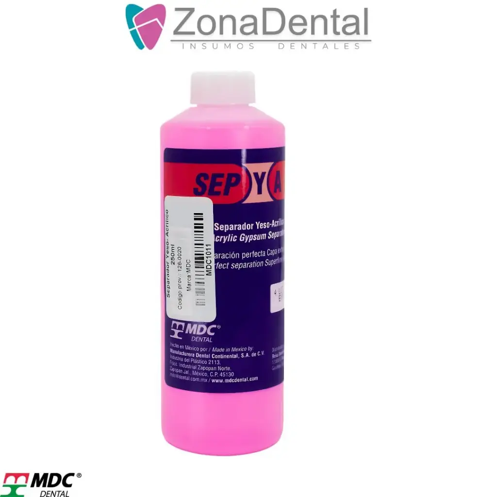 SEPARADOR DE YESO FRASCO 250ml MDC