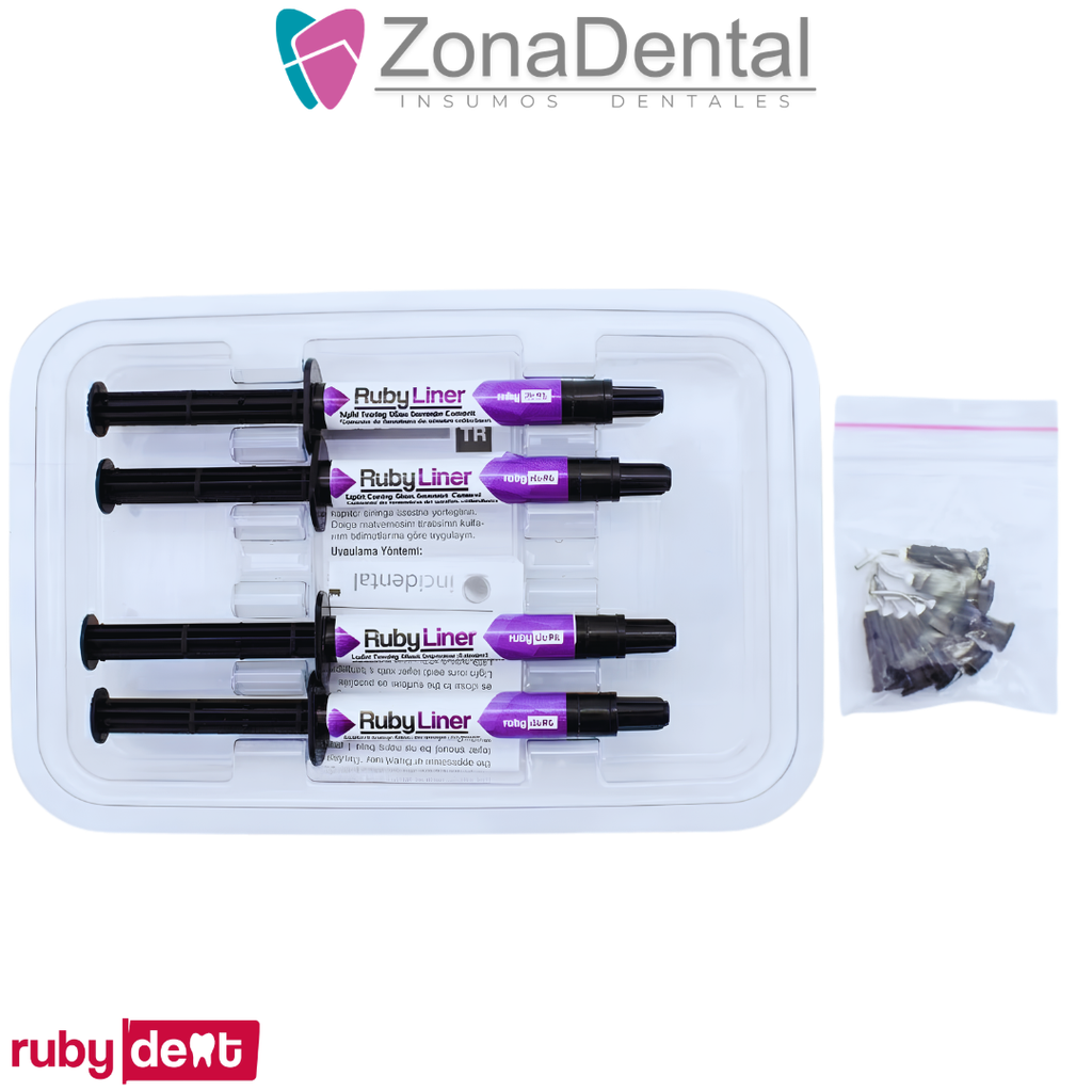 RUBYLINER IONOMERO DE BASE X4 JER 2g c/u INCIDENTAL