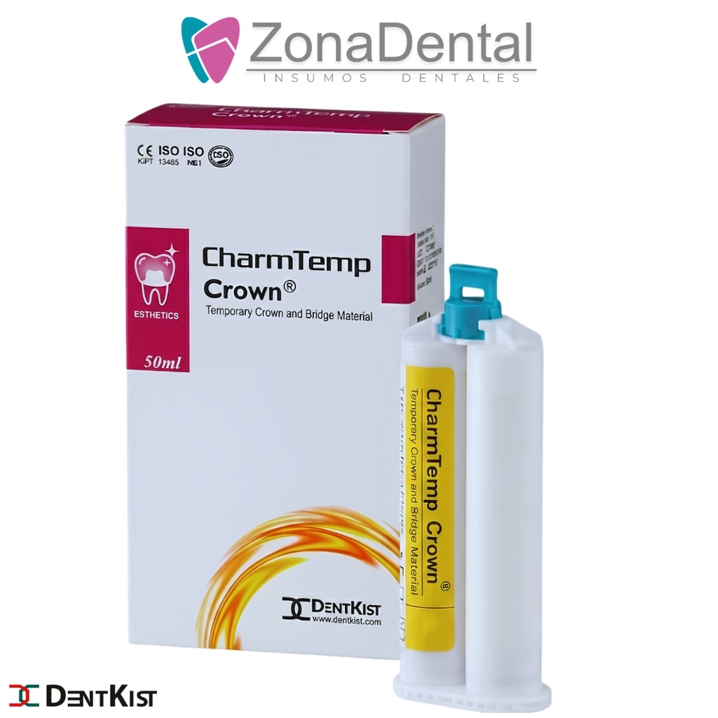 CHARM TEMP CROWN RESINA VISACRILICA 50ml DENTKIST (A1)