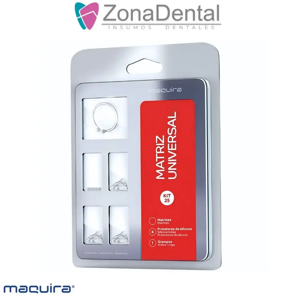 MINI KIT MATRIZ UNIVERSAL 25 MATRICES, 1 ARO, 4 PROTECTORES MAQUIRA