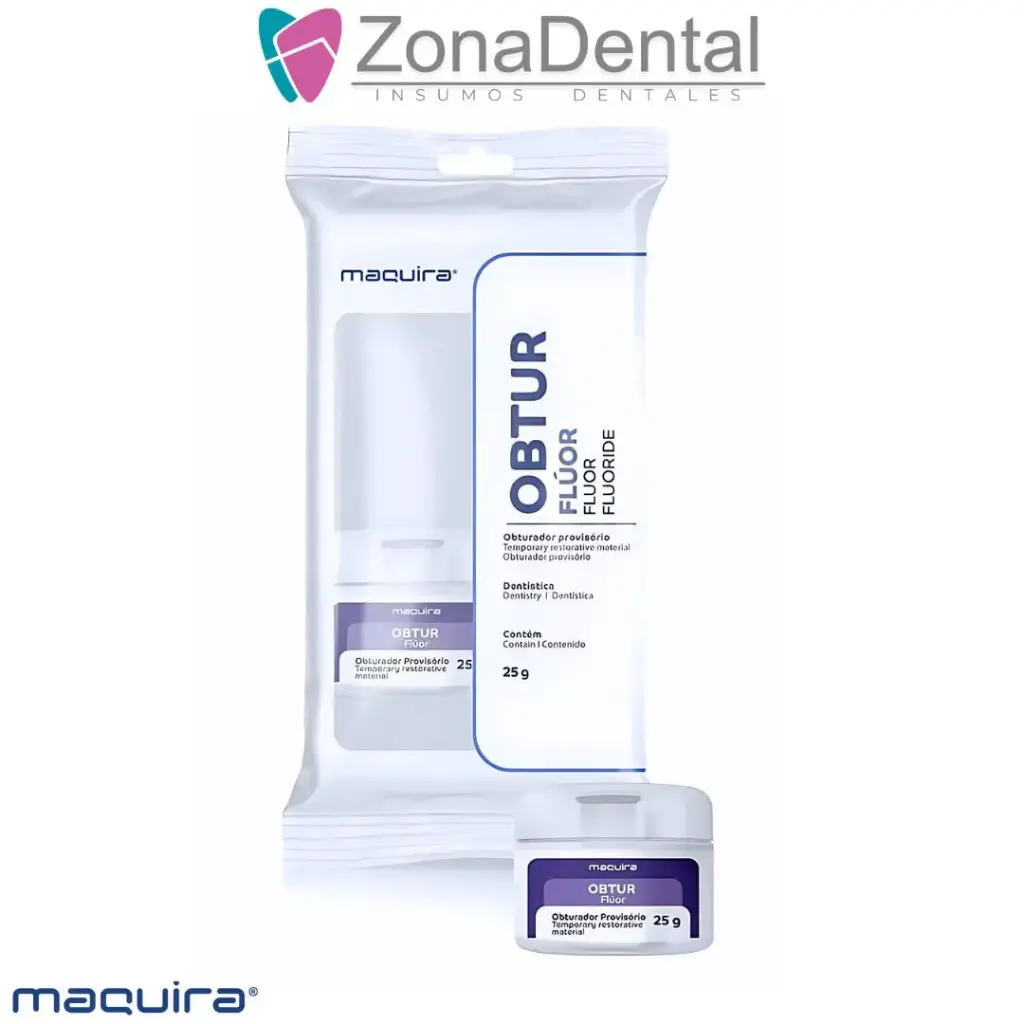 OBTUR OBTURADOR PROVISIONAL 25g CON FLUOR MAQUIRA