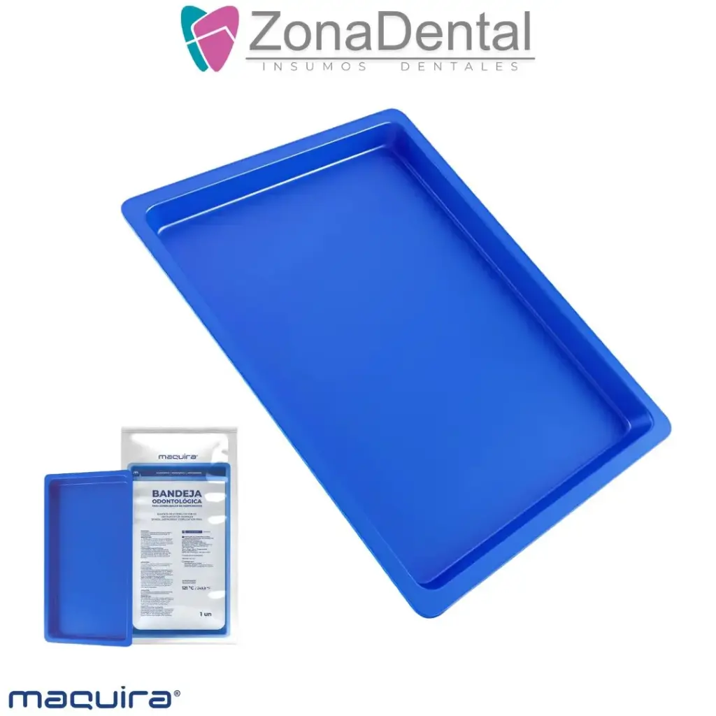 BANDEJA PLASTICA AUTOCLAVABLE 22x12x1.5cm MAQUIRA