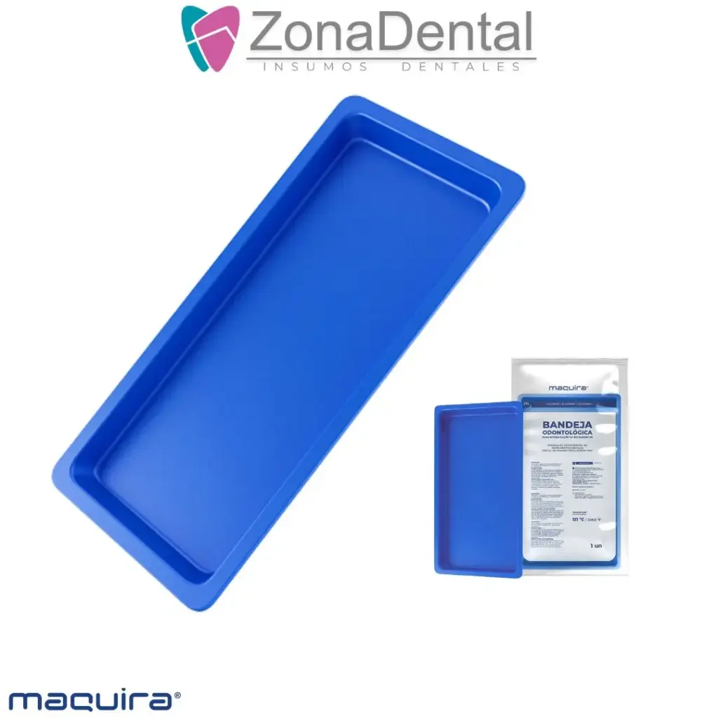 BANDEJA PLASTICA AUTOCLAVABLE 22x9x1.5cm  MAQUIRA