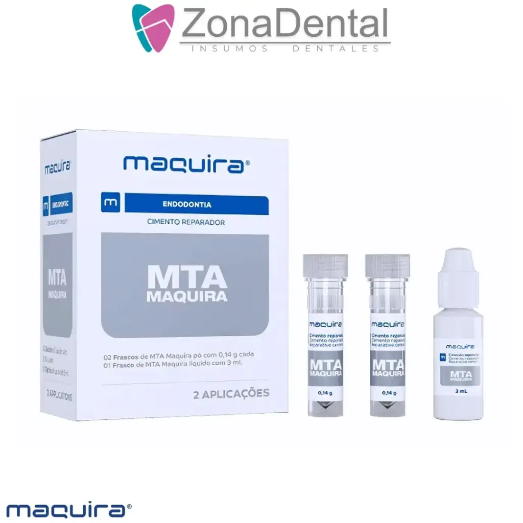 MTA CEMENTO ENDODONTICO P:0,14 g / L:3 ml 2 aplicaciones MAQUIRA