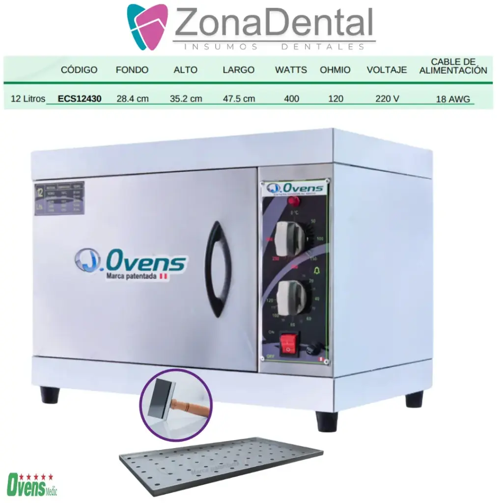 ESTERILIZADOR 12 LITROS OVENS