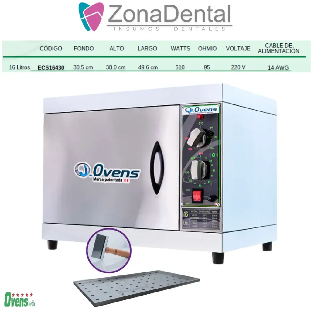 ESTERILIZADOR 16 LITROS OVENS