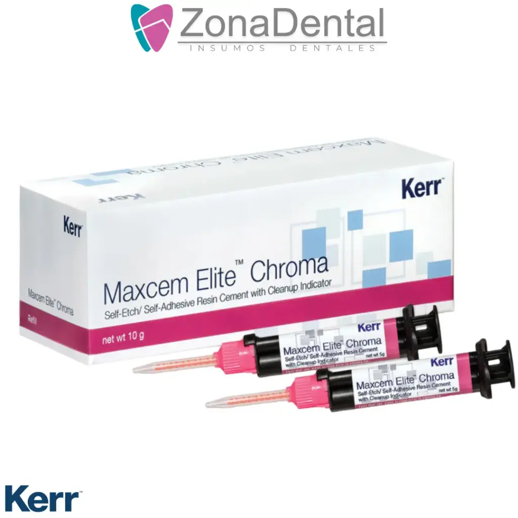 CEMENTO RESINA MAXCEM ELITE CHROMA 2 X 5gr KERR  (Clear)
