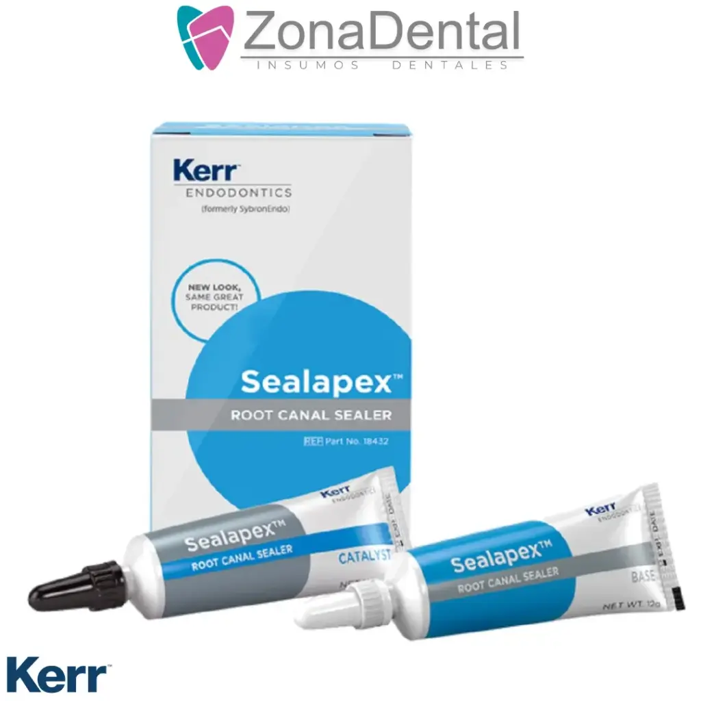 SEALAPEX CEMENTO OBTURADOR SIN EUGENOL 12g KERR 