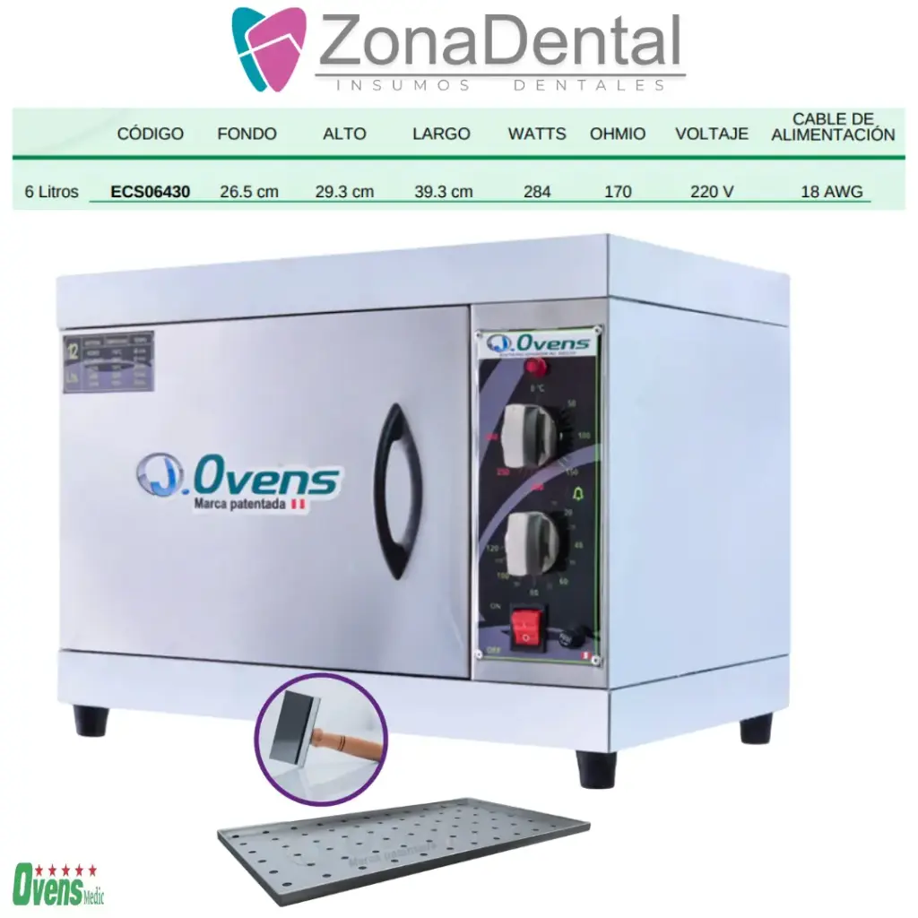 ESTERILIZADOR 6 LITROS OVENS
