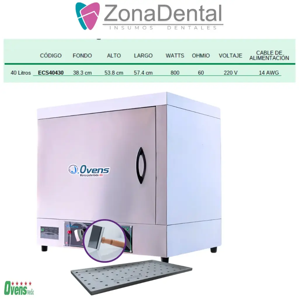 ESTERILIZADOR 40 LITROS OVENS
