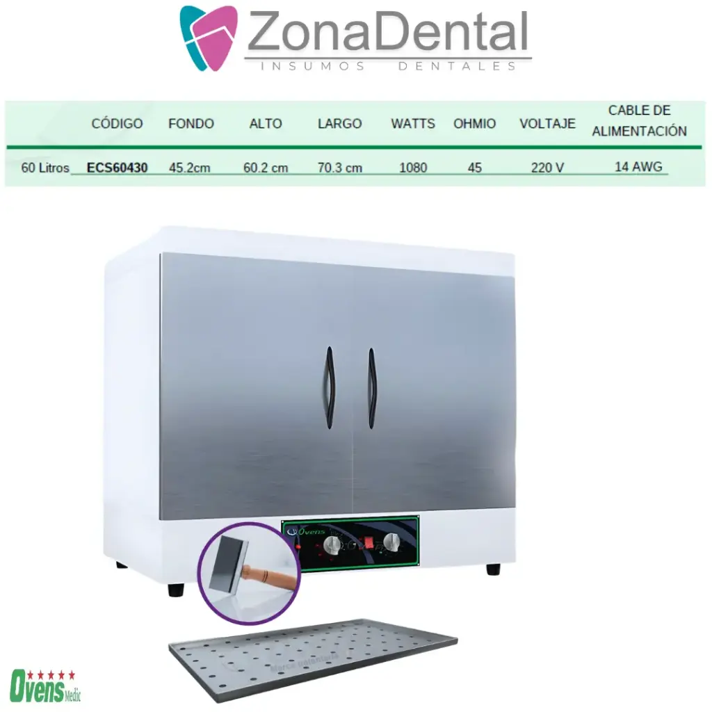 ESTERILIZADOR 60 LITROS OVENS