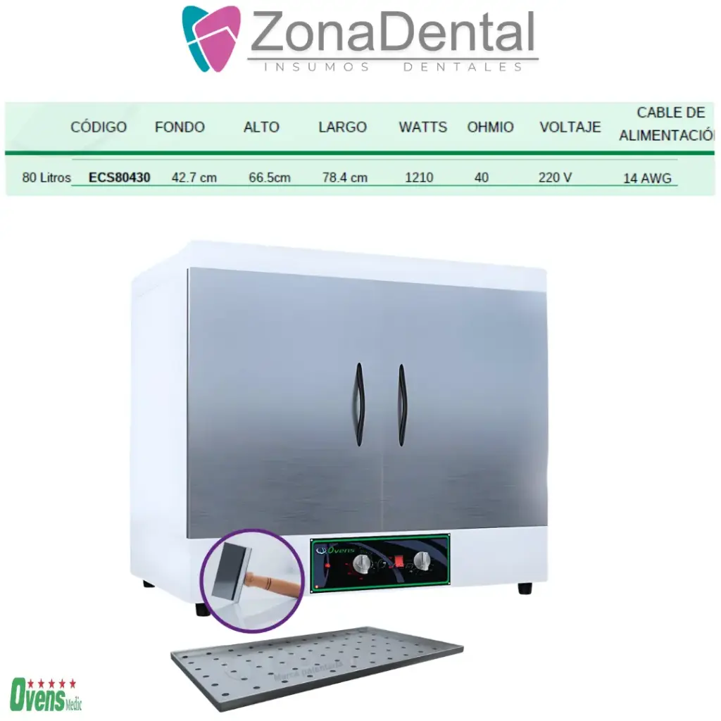 ESTERILIZADOR 80 LITROS OVENS