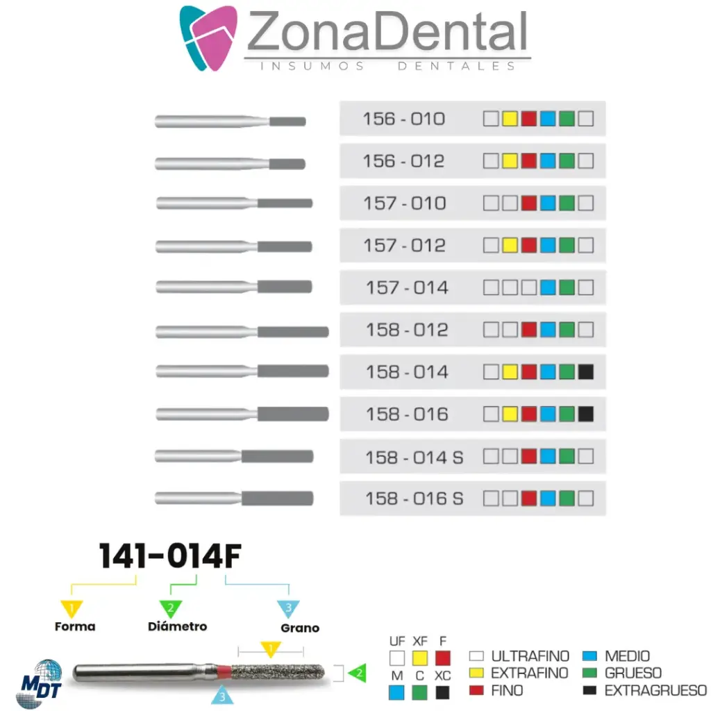 FRESA DE DIAMANTE CILINDRICA BORDE REDONDO MDT