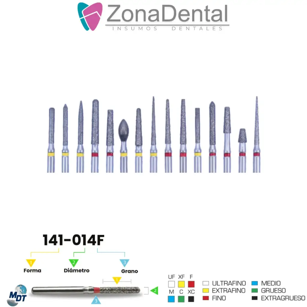 FRESA DIAMANTE KIT PROTESIS FIJA PRE CLINICA MDT